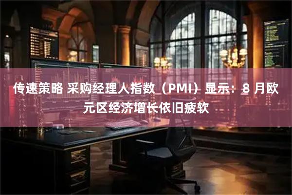 传速策略 采购经理人指数（PMI）显示：8 月欧元区经济增长依旧疲软